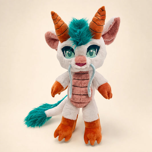 Huka the Spirited Dragon plush product listing image.
