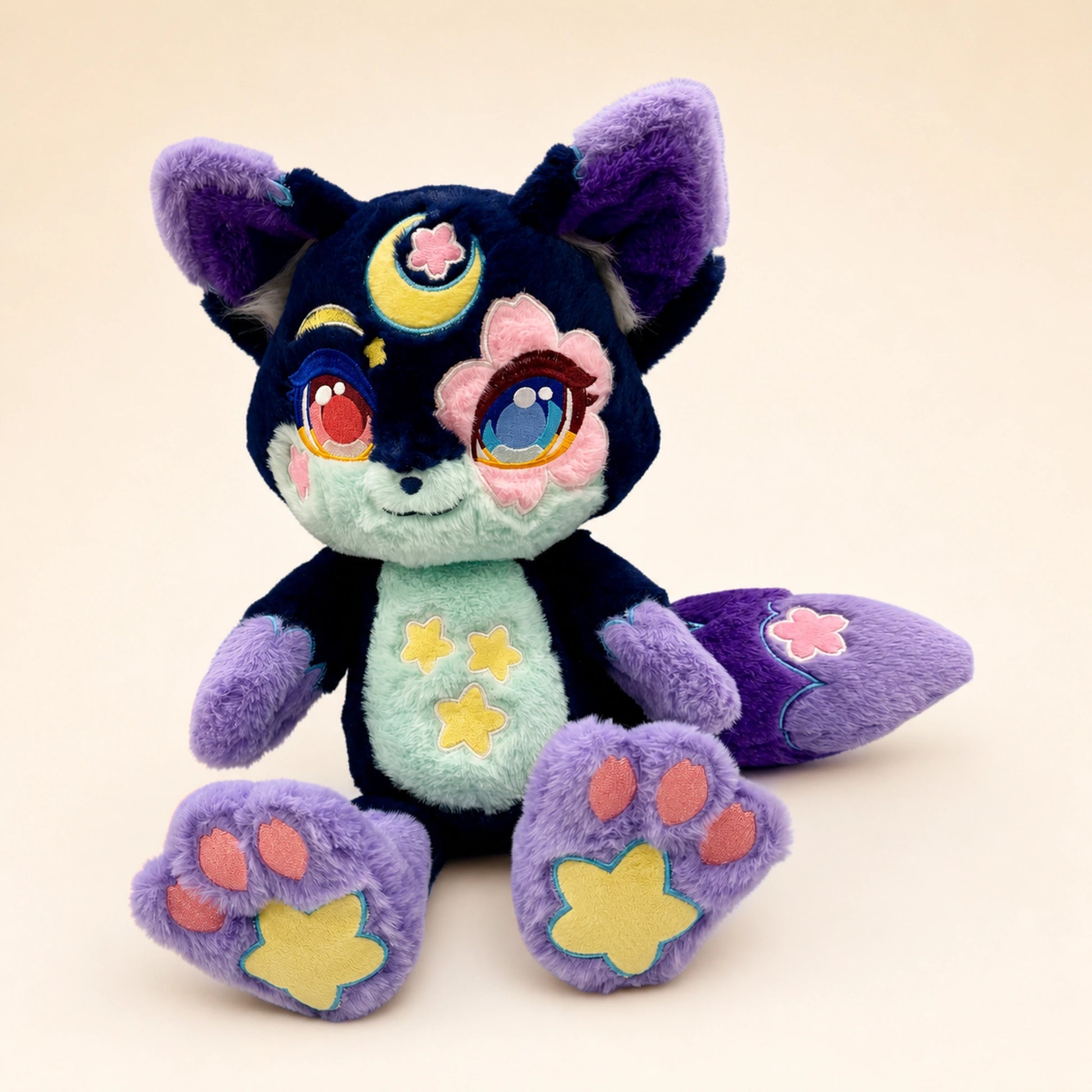 Lumi the Sakura Moon Fox plush product listing image.