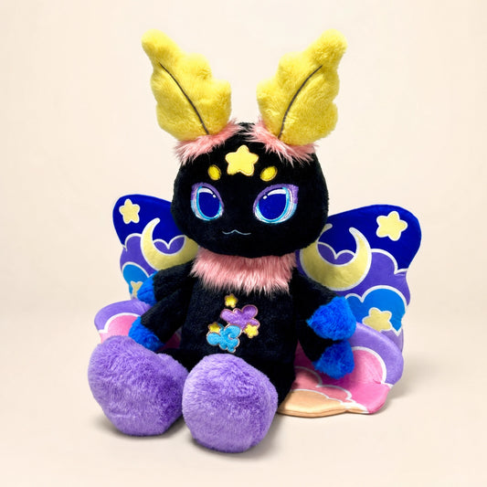 Nox the Midnight Moth plush product listing image.